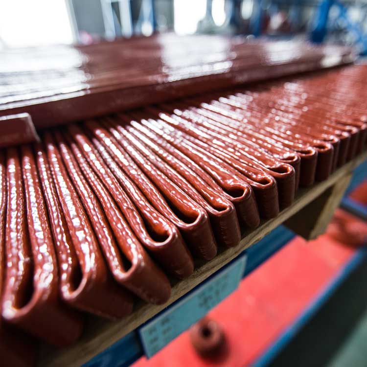Fire Sleeve, 20m rolls, Rust red colour - Saunders Distribution