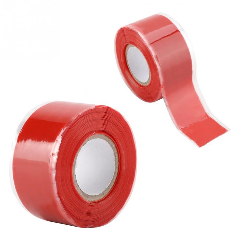 Silicone End Seal Tape, Rust Red colour, 25mm width, 5m roll - Saunders Distribution