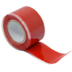 Silicone End Seal Tape, Rust Red colour, 25mm width, 5m roll - Saunders Distribution